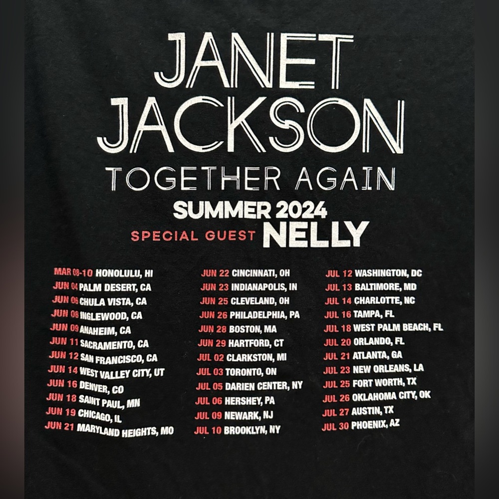 Janet Jackson Tour shirt - Picture 4 of 5